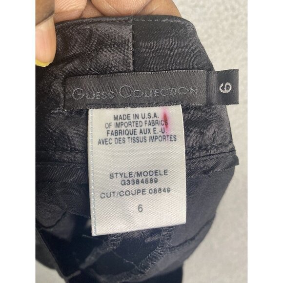 GUESS Collections Womens Black‎ Skirt Front Pockets Mini Size 6 - Picture 4 of 6